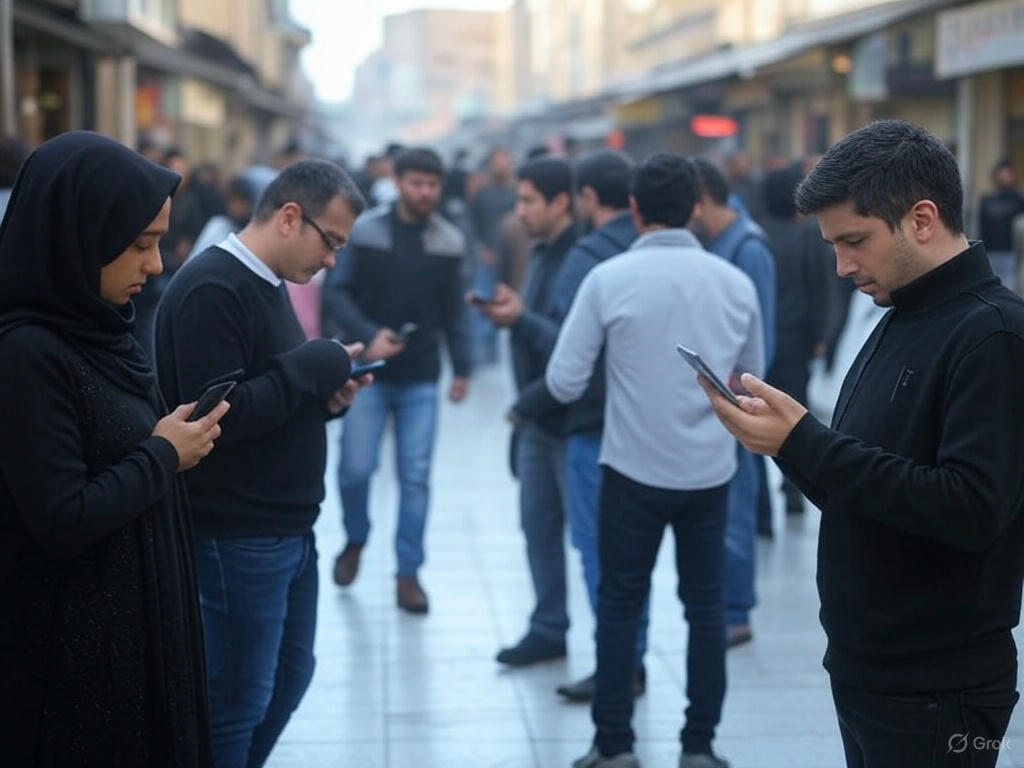 استفاده از گوشی در مشهد